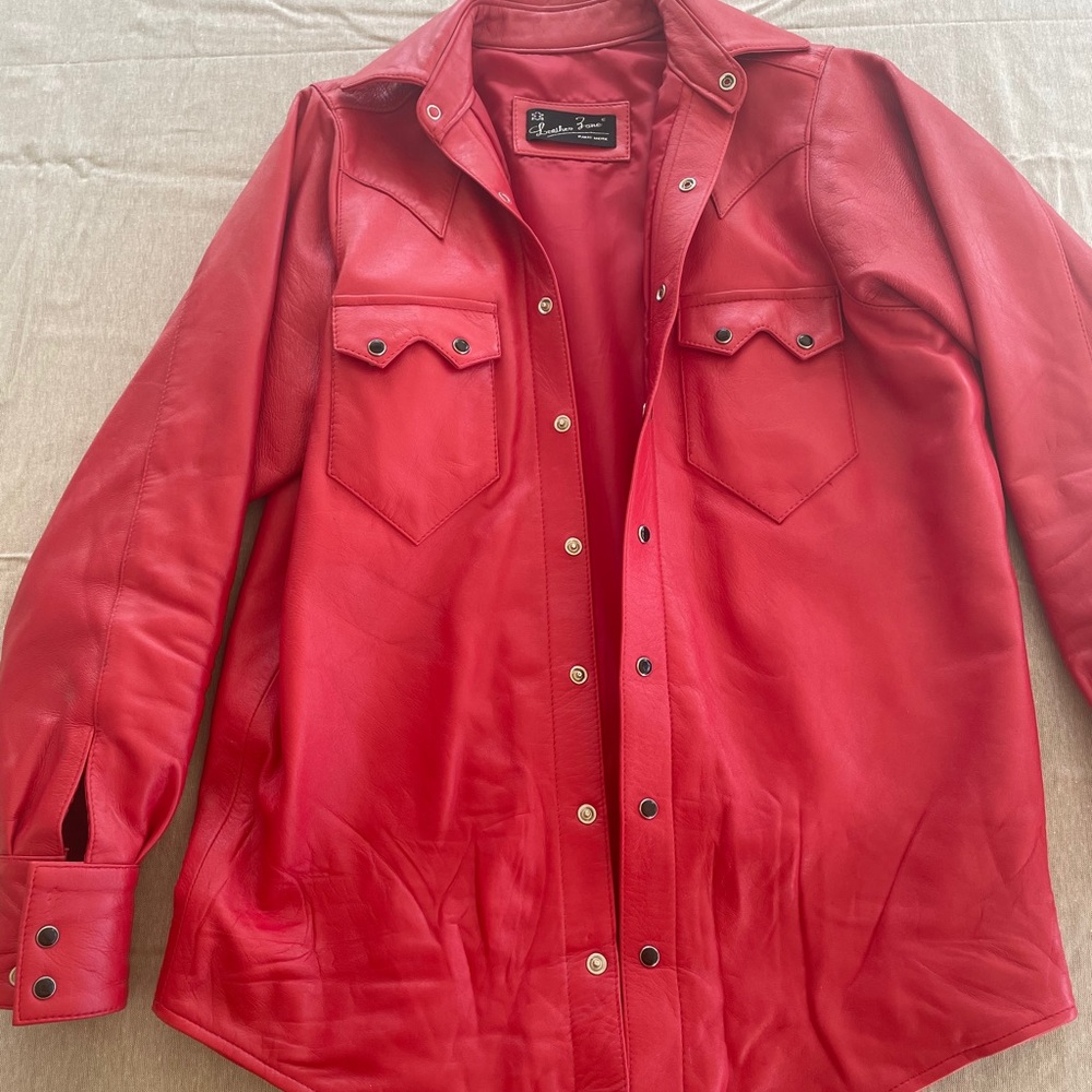 Handmade leather shirt